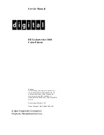 Digital Equipment DECcolorwriter 1000 Service Manual preview