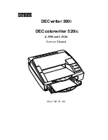 Digital Equipment DECcolorwriter 520ic Service Manual preview