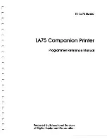 Preview for 1 page of Digital Equipment LA75 plus companion Reference Manual