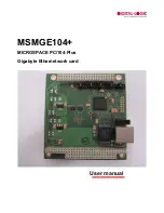 DIGITAL-LOGIC MSMGE104+ User Manual preview