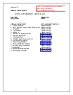 Preview for 8 page of Dimplex 6900940159 Parts & Service Manual