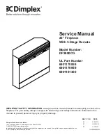 Preview for 1 page of Dimplex 6901170859 Service Manual