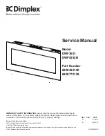 Preview for 1 page of Dimplex 6908492100 Service Manual