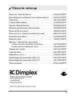 Preview for 30 page of Dimplex 6908921359 Owner'S Manual