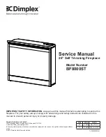 Preview for 1 page of Dimplex BF8000ST Service Manual