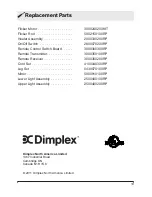 Preview for 19 page of Dimplex DCF44GS Owner'S Manual