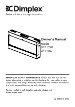 Dimplex DF1135M Owner'S Manual preview