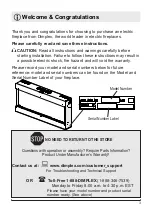 Preview for 3 page of Dimplex DF1135M Owner'S Manual