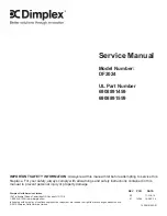 Dimplex DF2024 Service Manual preview