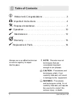 Preview for 2 page of Dimplex DF2426 Owner'S Manual