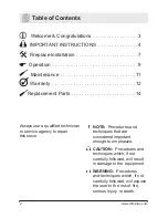 Preview for 2 page of Dimplex DF2600L Owner'S Manual