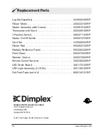 Preview for 14 page of Dimplex DF2600L Owner'S Manual