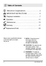 Preview for 2 page of Dimplex DF2608 Owner'S Manual