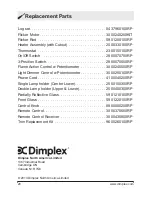 Preview for 20 page of Dimplex DF2690 Owner'S Manual