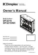 Dimplex DF3215NH Owner'S Manual preview