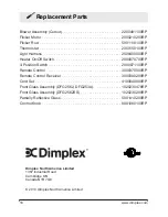 Preview for 18 page of Dimplex DFG253A Owner'S Manual