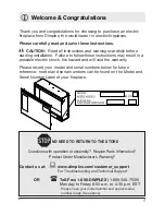 Preview for 3 page of Dimplex DFG3033 Owner'S Manual