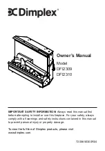 Preview for 1 page of Dimplex DFI2309 Owner'S Manual