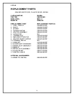 Preview for 7 page of Dimplex DS5603 Parts & Service Manual