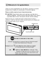 Preview for 3 page of Dimplex DWF120330B Owner'S Manual