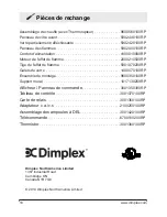 Preview for 36 page of Dimplex DWF120330B Owner'S Manual