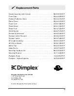 Preview for 19 page of Dimplex DWF1215B Owner'S Manual