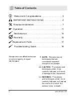 Preview for 2 page of Dimplex DWF36 Owner'S Manual