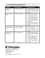 Preview for 19 page of Dimplex DWF36 Owner'S Manual