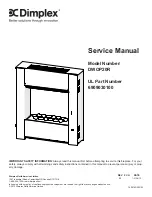 Preview for 1 page of Dimplex DWOP20BR Service Manual