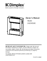 Preview for 1 page of Dimplex DWOP20R Owner'S Manual