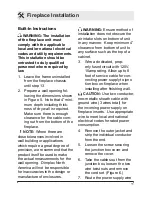 Preview for 11 page of Dimplex IN-STUD V1525BT Owner'S Manual