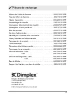 Preview for 41 page of Dimplex IN-STUD V1525BT Owner'S Manual