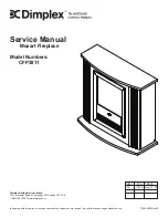 Preview for 1 page of Dimplex Mozart CFP3811 Service Manual