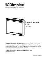 Dimplex MULTIFIRE DF3015 Owner'S Manual preview