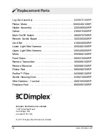 Preview for 22 page of Dimplex MULTIFIRE DF3015 Owner'S Manual