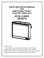 Dimplex MULTIFIRE DF3015 Parts And Service Manual preview