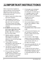 Preview for 4 page of Dimplex Prism BLF5051 Owner'S Manual