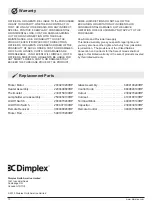 Preview for 10 page of Dimplex RWF-DG Owner'S Manual