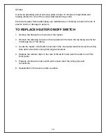 Preview for 15 page of Dimplex SF3202 Service Manual