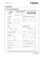 Preview for 61 page of Dimplex Solar Series Technical Manual