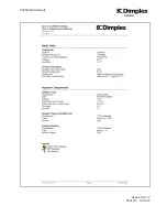 Preview for 68 page of Dimplex Solar Series Technical Manual