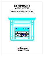 Preview for 1 page of Dimplex SYMPHONY SF5598 Parts & Service Manual