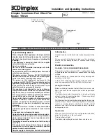 Dimplex YEO20 Installation And Operating Instructions preview