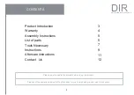 Preview for 2 page of DIR Zonda 6303 Instruction Manual