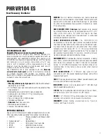 Preview for 5 page of Direct Air PHRVR100 ES Installation Manual