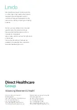 Preview for 12 page of Direct Healthcare Group Linido 200180312 Manual