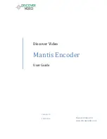 Preview for 1 page of Discover Video Mantis Encoder User Manual