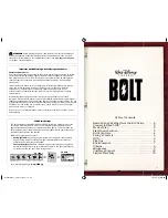 Preview for 2 page of Disney Bolt for Xbox 360 Instruction Manual