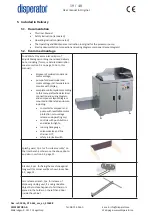 Preview for 19 page of disperator 500A-GTS-E65 EXCELLENT SERIES User Manual