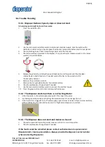 Preview for 22 page of disperator EXCELLENT 500A-BS Series User Manual